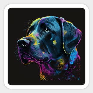 Black Labrador Retriever Sticker